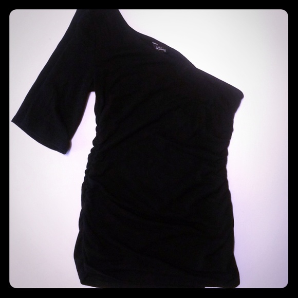 Guess one shoulder black shirt - Picture 1 of 5